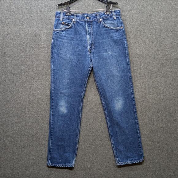 Vtg Levis 505 Jeans Mens 36x32 Orange Tab Regular Fit Straight Leg Denim 90s - Picture 1 of 12